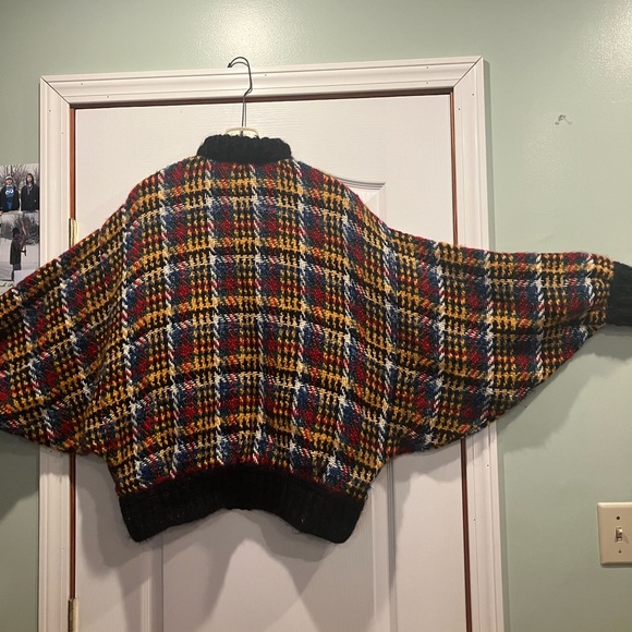 Multicolor Plaid Women's Jacket - Picture 3 of 3